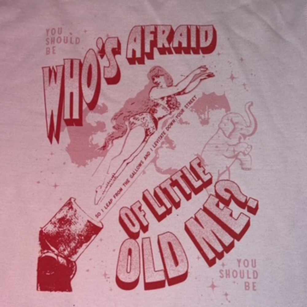 NWT Girl Tribe Co. "Who's Afraid of Little Old Me" Pink Sweatshirt